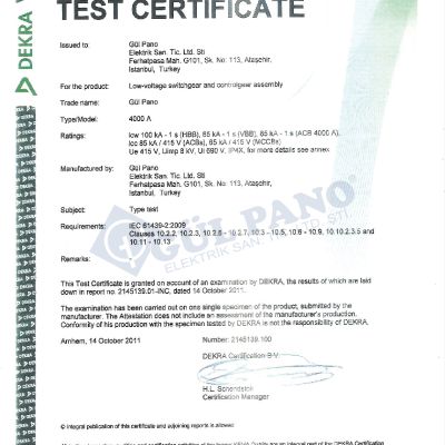 Quality Certificates 09